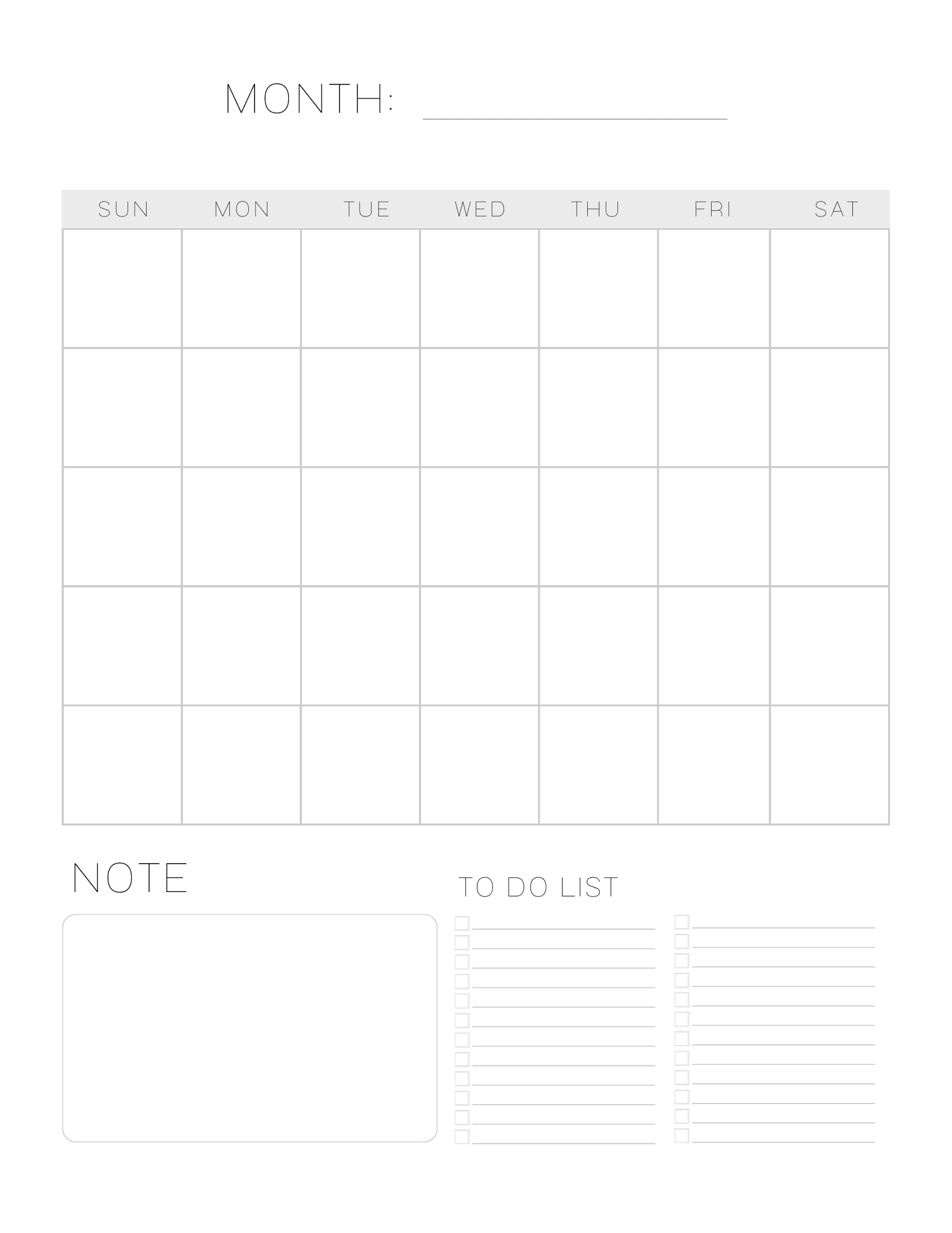 10-best-free-printable-blank-monthly-calendar-template